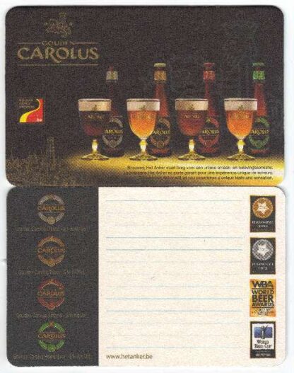 Sous-verres rectangles de la Gouden Carolus