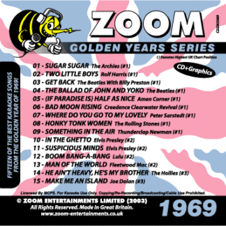 Zoom Karaoke - Golden Years - 1969