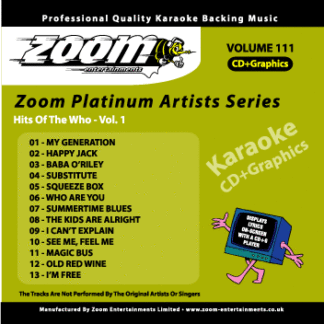 Zoom Karaoke - Hits of the Who - Volume 1