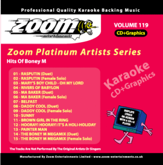 Zoom Karaoke ZPA119 - Hits of Boney M