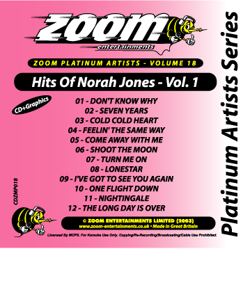 Zoom Karaoke - Hits of Norah Jones - Volume 1