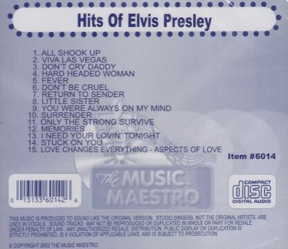 Music Maestro CG6014 - Hits of Elvis Presley