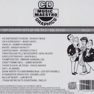 Music Maestro CG6152 - Country Hits of the 90’s Volume XXXIX