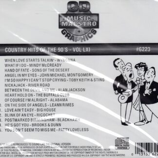 Country Hits of the 90’s - Volume LXI