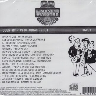 Music Maestro CG6291 - Country Hits of Today Volume 1