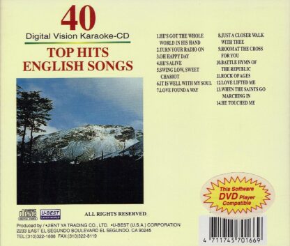 U-Best JDVN040 - Top Hits English Songs Volume 40
