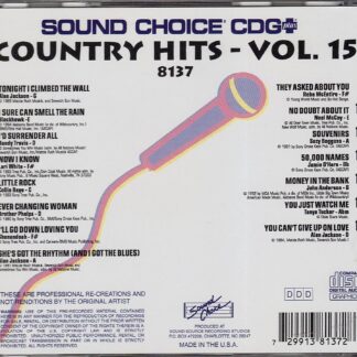 Sound Choice SC8137 - Country Hits Volume 15