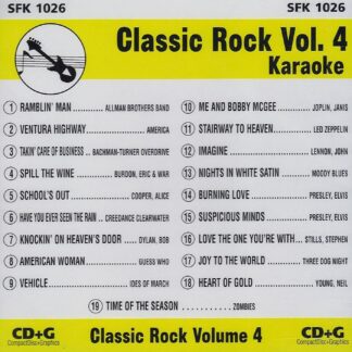 Song Factory SFK1026 - Classic Rock Volume 4