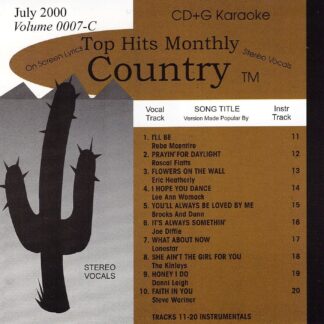Top Hits Monthly THC0007 - Country July 2000