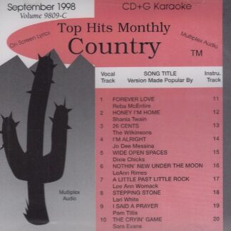 Top Hits Monthly THC9809 - Country September 1998