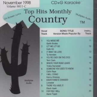 Top Hits Monthly THC9811 - Country November 1998