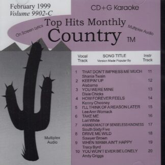 Top Hits Monthly THC9902 - Country February 1999