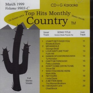 Top Hits Monthly THC9903 - Country March 1999