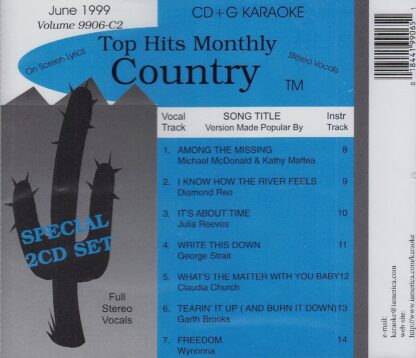 Top Hits Monthly THC9906II - Country June 1999 - Volume 2