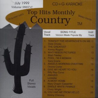 Top Hits Monthly THC9907 - Country July 1999