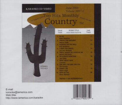 Top Hits Monthly THCV0007 - Country July 2000