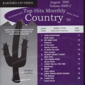 Top Hits Monthly THCV0008 - Country August 2000