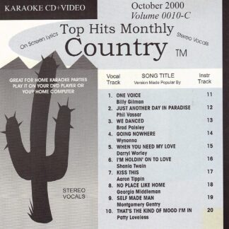 Top Hits Monthly THCV0010 - Country October 2000