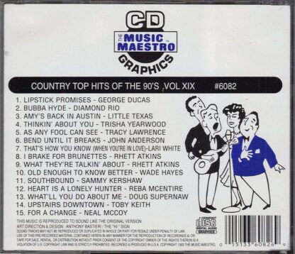 Country Top Hits of the 90’s Volume XIX