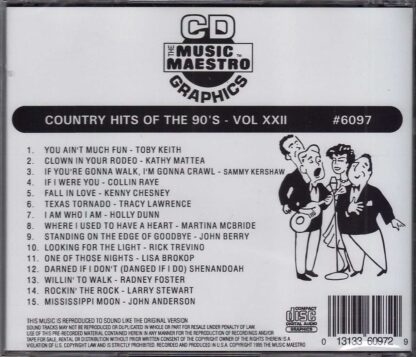 Country Hits of the 90’s Volume XXIII