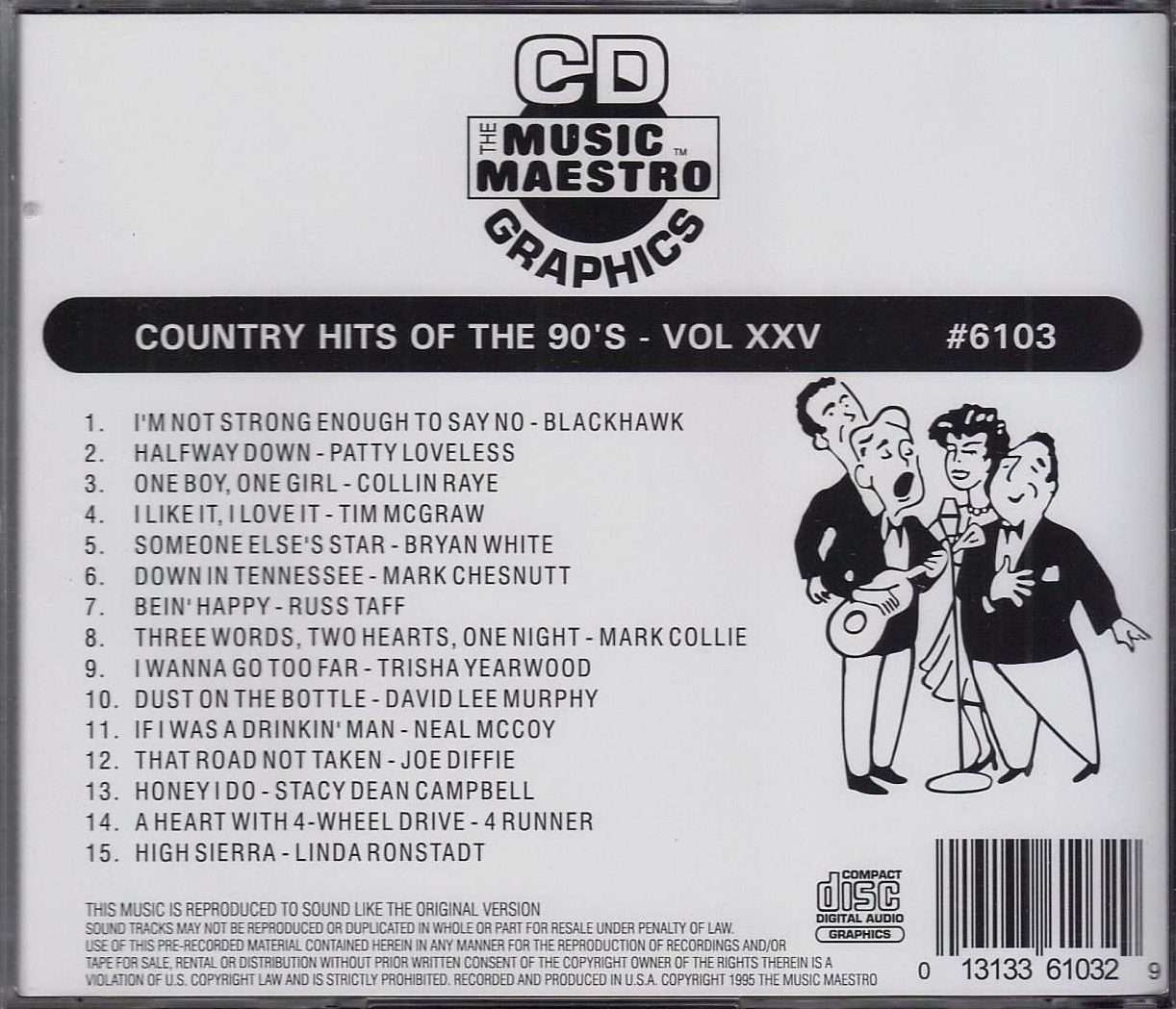 Country Hits of the 90’s - Volume XXV