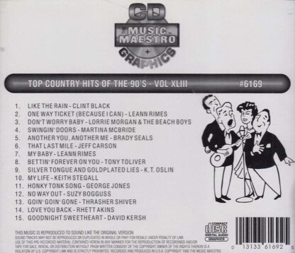 Top Country Hits of the 90’s - Volume XLIII