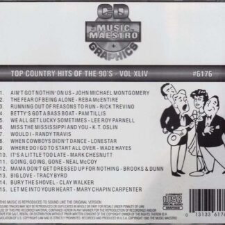 Top Country Hits of the 90’s - Volume XLIV