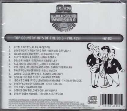 Top Country Hits of the 90’s - Volume XLVII