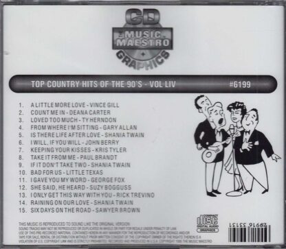 Top Country Hits of the 90’s - Volume LIV