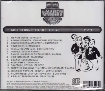 Country Hits of the 90’s - Volume LVII