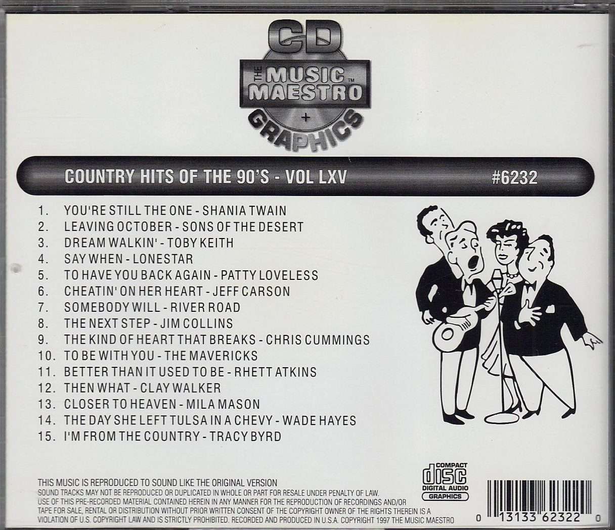 Country Hits of the 90’s - Volume LXV