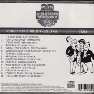 Country Hits of the 90’s - Volume LXXVI