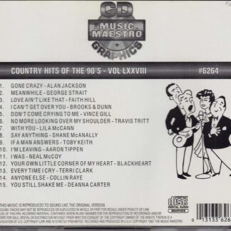 Country Hits of the 90’s - Volume LXXVIII