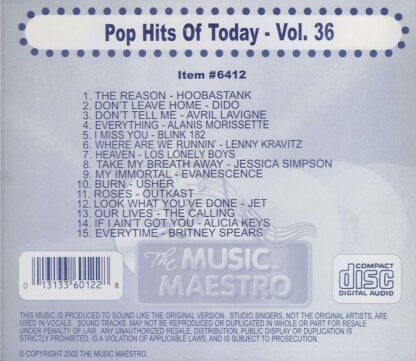 Pop Hits of Today - Volume 36