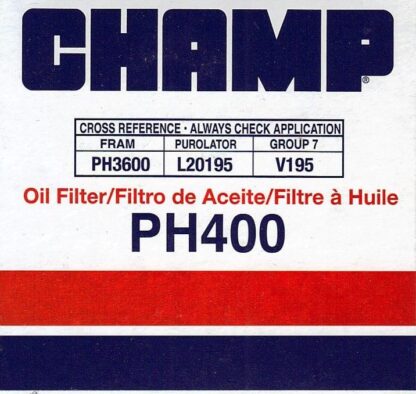 Champ PH400 Filtre