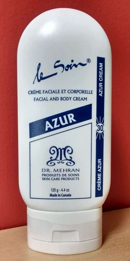 Crème SPF30 faciale et corporelle AZUR peau sensible, délicate, très sèche ou couperosée