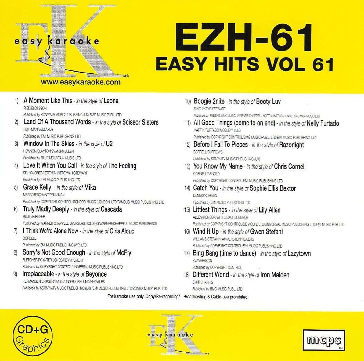 Easy Hits Series Volume 61