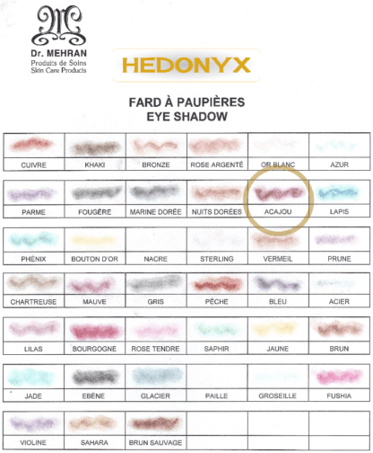 Fard à paupières Acajou