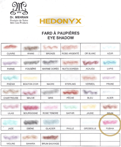 Fard à paupières Fushia