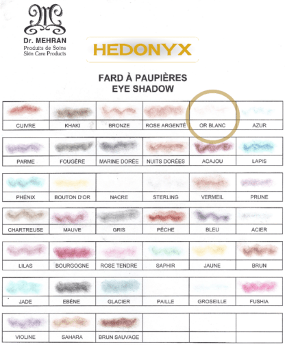 Fard à paupières Or Blanc <span class="nowrap">• Dr. Mehran®</span>