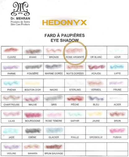Fard à paupières Rose Argenté