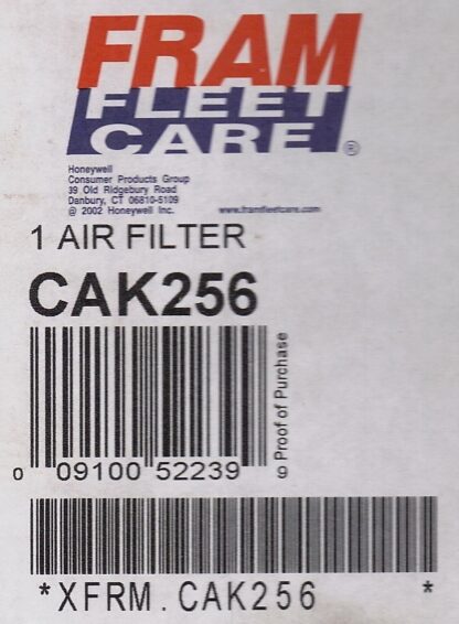 Fram CAK256 Filtre à air robuste