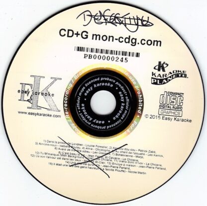 Karaoké Planète PB0245 - CD+G Proburn