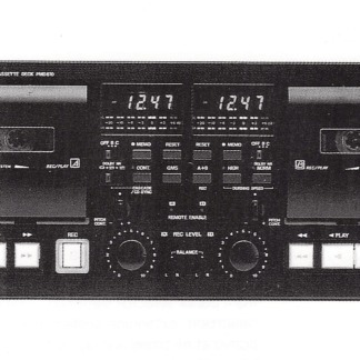 Platine cassette double