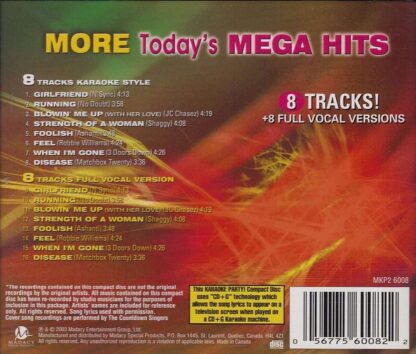 More Today’s Mega Hits - Volume 2