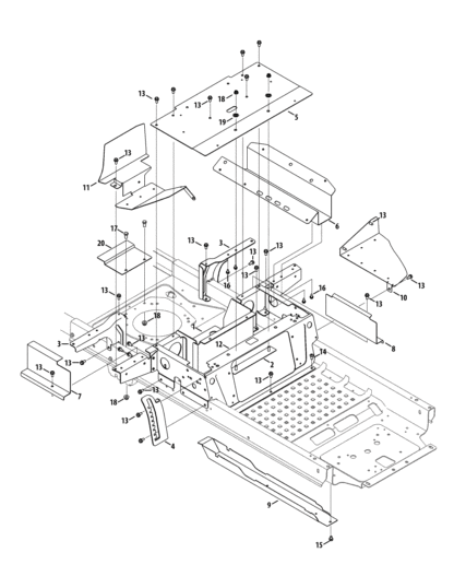 Plate-forme inférieur de l’opérateur