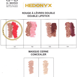 Rouge à lèvres double rouge et naturel