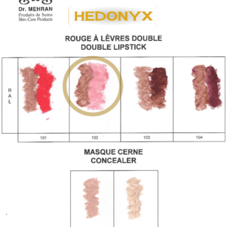 Rouge à lèvres double rose et naturel