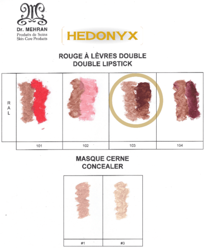 Rouge à lèvres double brun et naturel