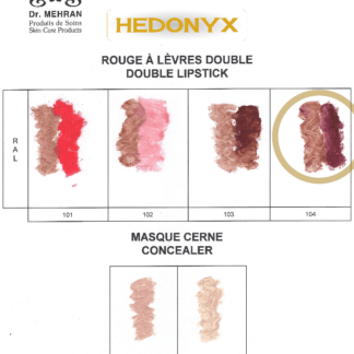 Rouge à lèvres double prune et naturel n° 104 <span class="nowrap">• Dr. Mehran®</span>